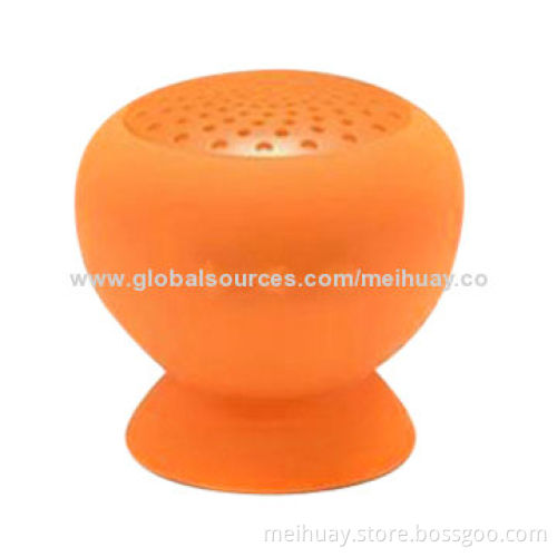 Mini Wireless Speakers with Sucker Function, Silicone Material